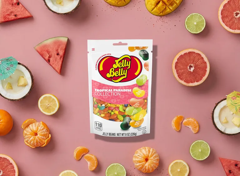 Jelly Belly Tropical Paradise Collection — exotic tropical fruit jelly beans